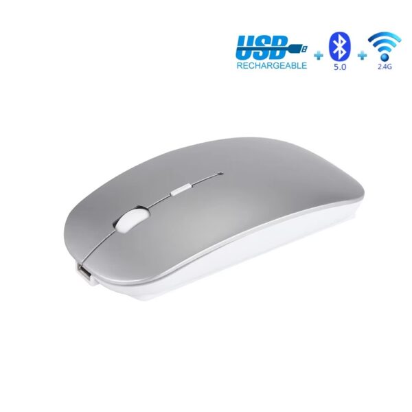 Factory Spot Direct Sales Dual-mode Wireless Charging Mouse Photoelectric Silent Convenient Game Office Laptop - Image 2