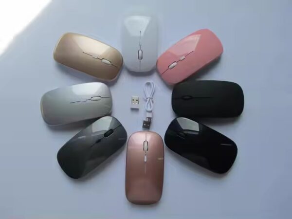 Wireless Mouse 15 Colors Available Rechargeable BT-compatible RGB Mouse Ergonomic Mouse With Backlight - Image 2