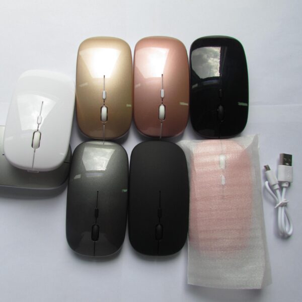 BT 2.4G Wireless Mouse Rechargeable Luminous USB Silent Gaming Mouse for PC Gamer Tablet Laptop Office Mouse