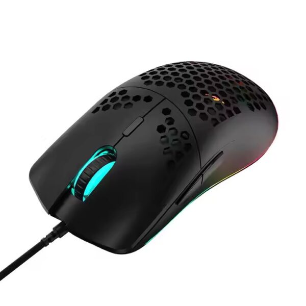 Wired Lightweight Gaming Mouse 69g Ultralight Honeycomb Shell RGB Chroma Backlit 6400 DPI Ergonomic for Laptop PC Mac Gamer