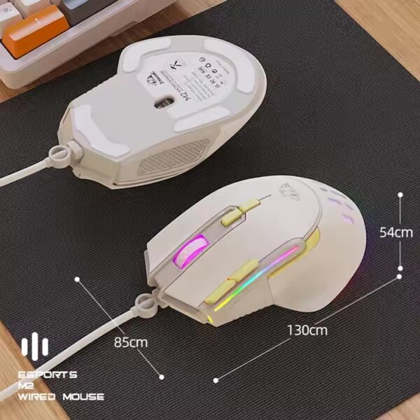 Gaming Mouse 12800 DPI Wired Mouse Ergonomic Backlight Gaming Mice for PC Laptop Computer Tablet - Image 2