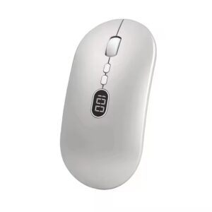 Wireless Computer Mouse for Laptop with Battery Level Visible 2.4G Portable USB Mouse Silent Click for Windows Mac