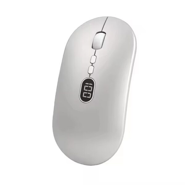Wireless Computer Mouse for Laptop with Battery Level Visible 2.4G Portable USB Mouse Silent Click for Windows Mac