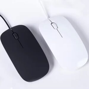 Ultra Slim 3D 1200dpi Wired Optical Mouse High Quality Glowing Mice USB for PC Laptop Office Photoelectric Wired Mouse