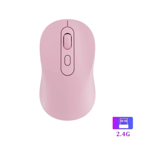 Mouse 2.4G Wireless Rechargeable Dual Mode Gaming Mouse Silent Mouse 1600 DPI Mice for PC Laptop MacBook Pro - Image 2