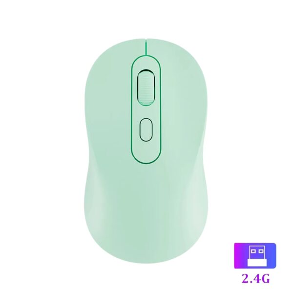 Mouse 2.4G Wireless Rechargeable Dual Mode Gaming Mouse Silent Mouse 1600 DPI Mice for PC Laptop MacBook Pro