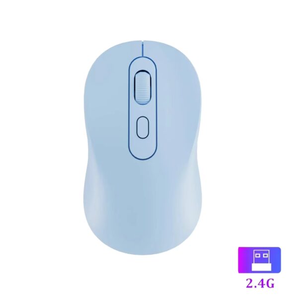 Mouse 2.4G Wireless Rechargeable Dual Mode Gaming Mouse Silent Mouse 1600 DPI Mice for PC Laptop MacBook Pro - Image 3