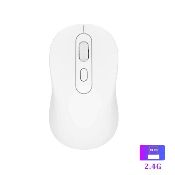 Mouse 2.4G Wireless Rechargeable Dual Mode Gaming Mouse Silent Mouse 1600 DPI Mice for PC Laptop MacBook Pro - Image 5