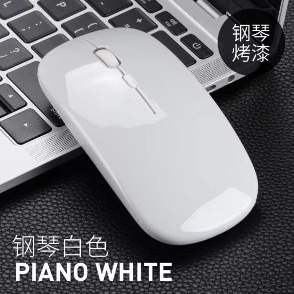 Ultra-thin Charging Wireless Mouse Mute Rechargeable Dual Mode Mouse Portable Game Silent Laptop for Lenovo Universal Limit - Image 2