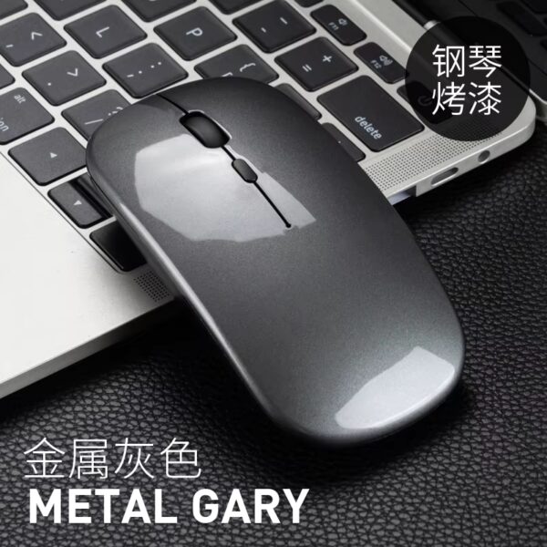 Ultra-thin Charging Wireless Mouse Mute Rechargeable Dual Mode Mouse Portable Game Silent Laptop for Lenovo Universal Limit - Image 3