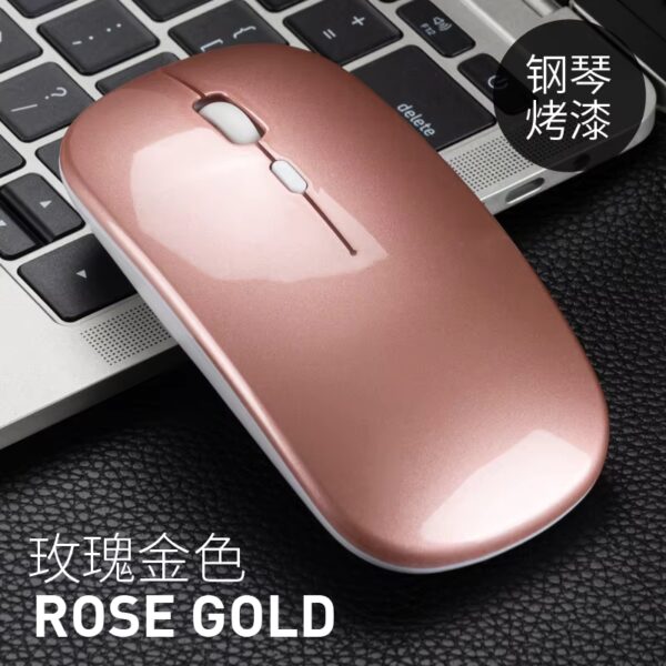 Ultra-thin Charging Wireless Mouse Mute Rechargeable Dual Mode Mouse Portable Game Silent Laptop for Lenovo Universal Limit - Image 6